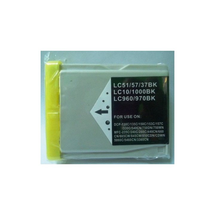 Compatível Brother LC 1000/LC970/LC960 Preto Tinteiro